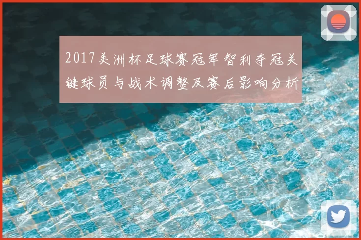 2017美洲杯足球赛冠军智利夺冠关键球员与战术调整及赛后影响分析